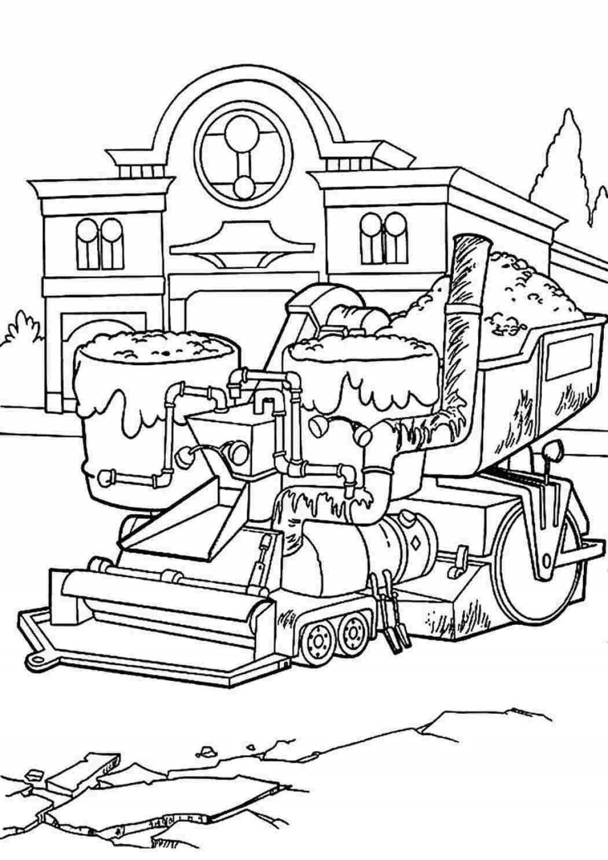 Dazzling frank cars coloring page