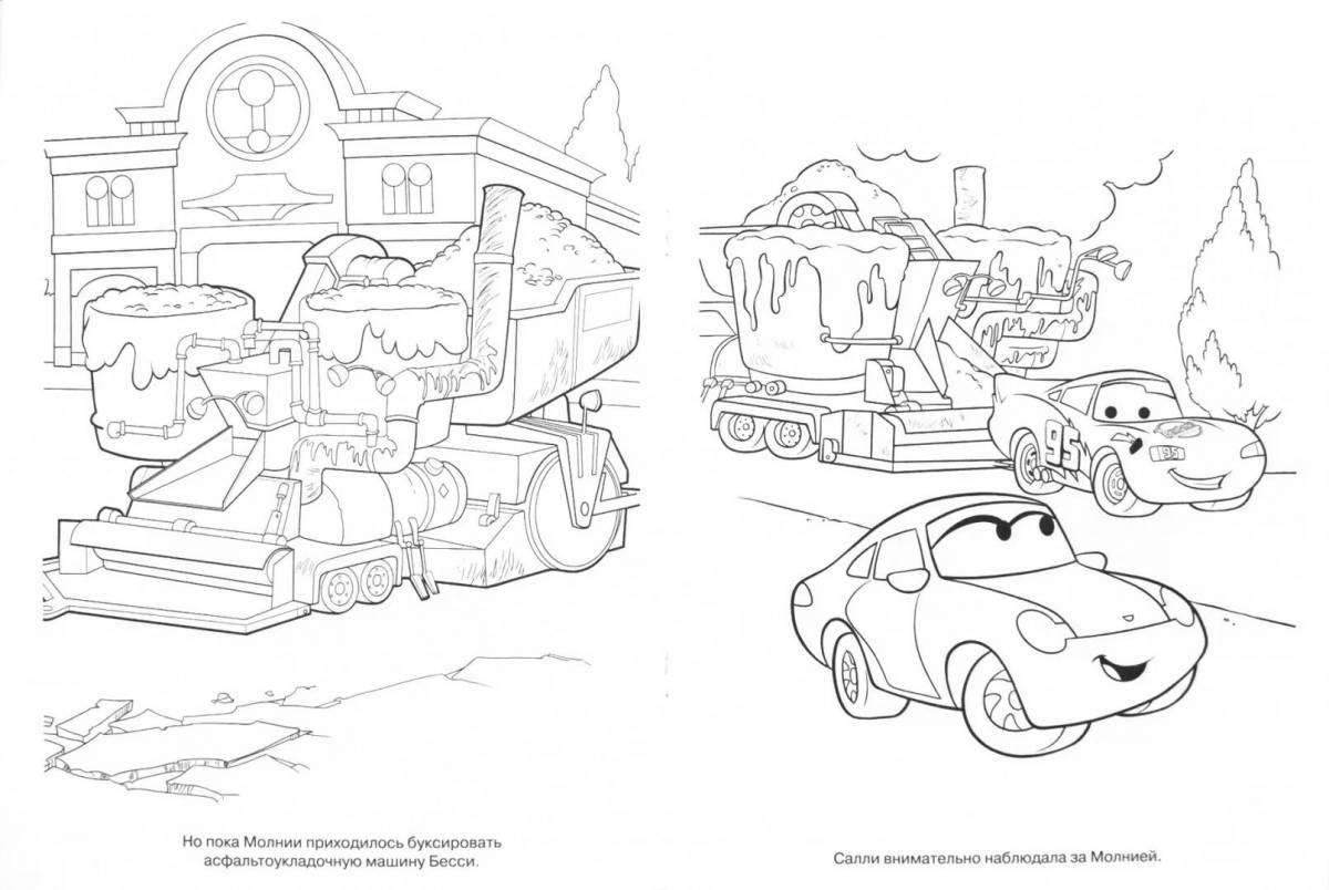 Coloring book shiny frank cars