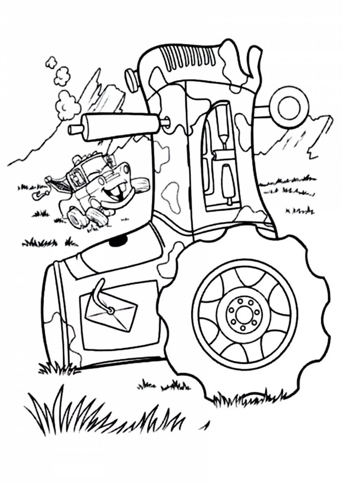 Frank's gorgeous cars coloring book