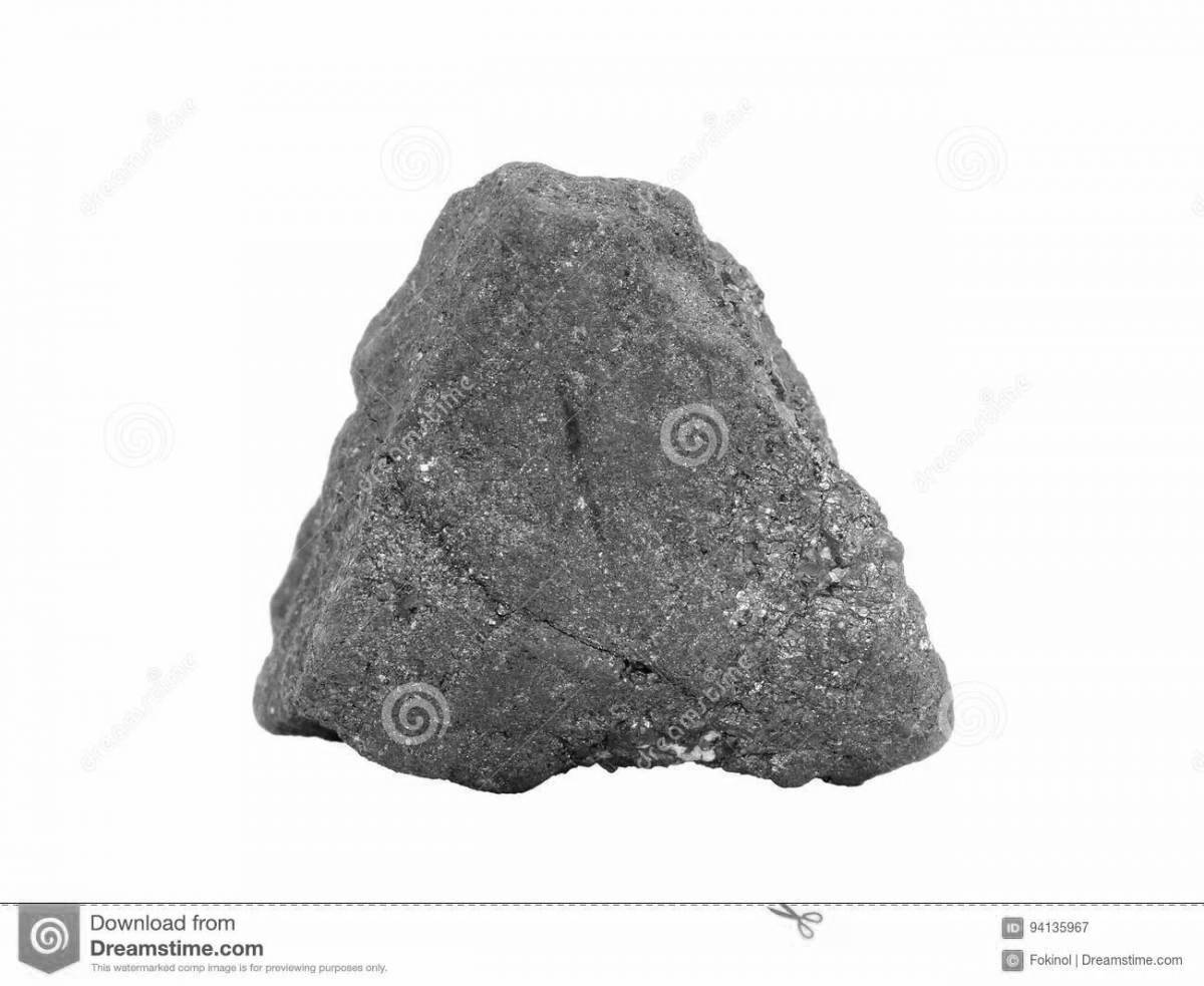 Iron ore luminous coloring