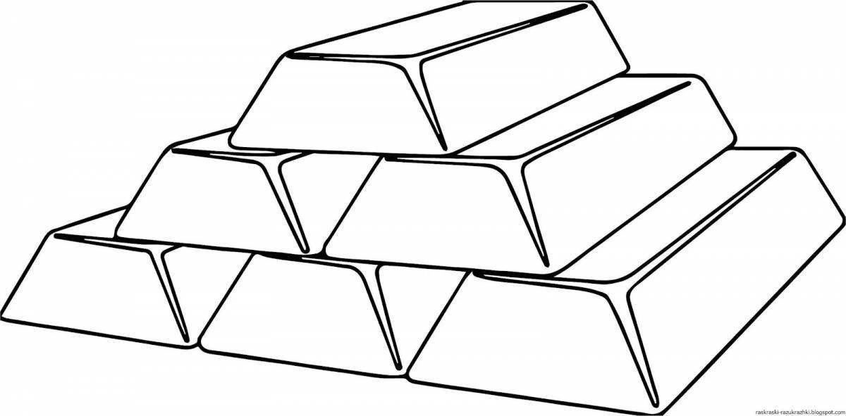 Iron ore glitter coloring