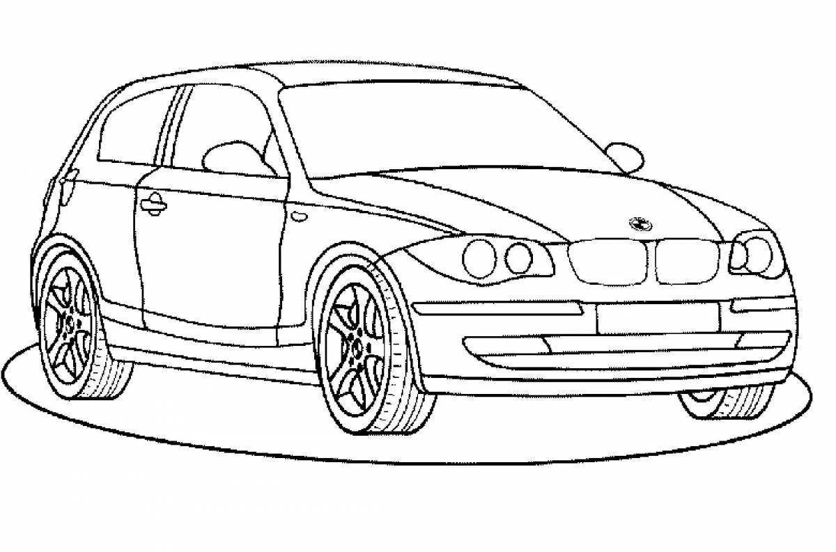 Charming bmw jeep coloring book