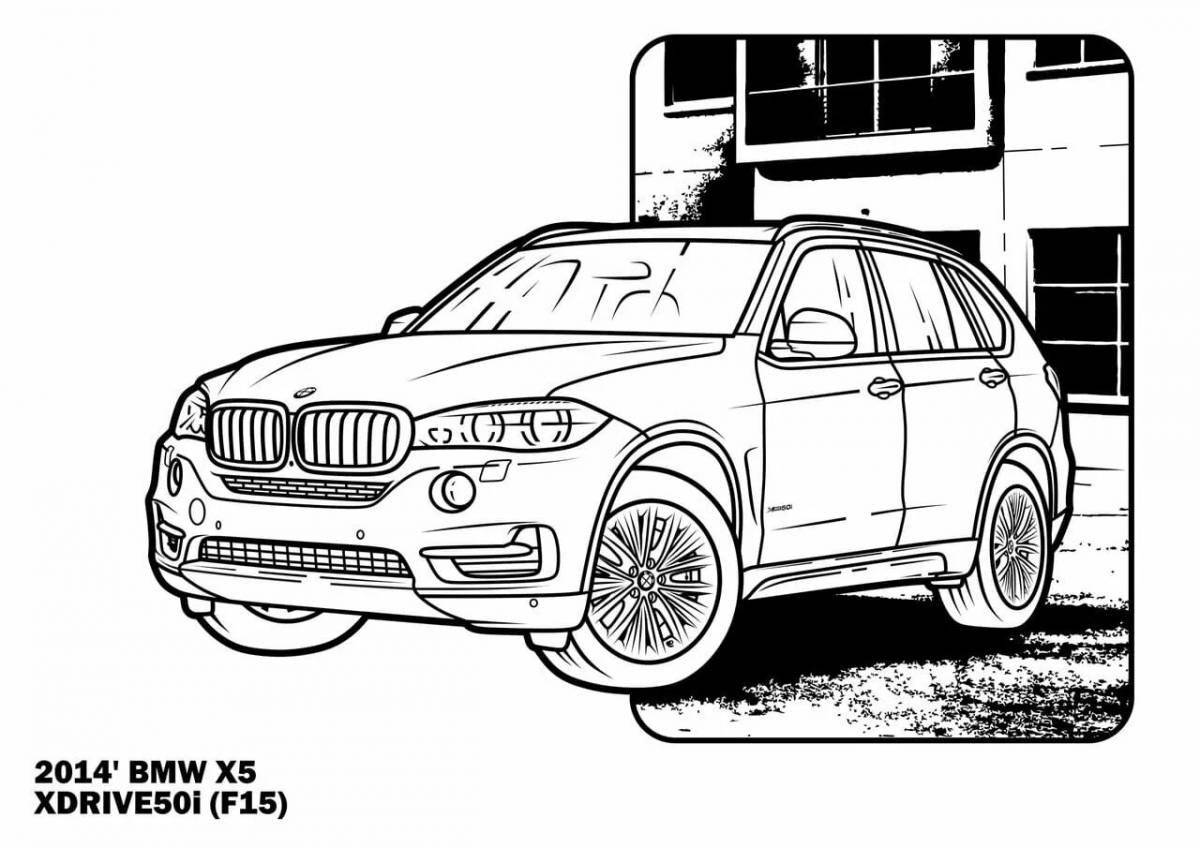 Coloring page spectacular bmw jeep