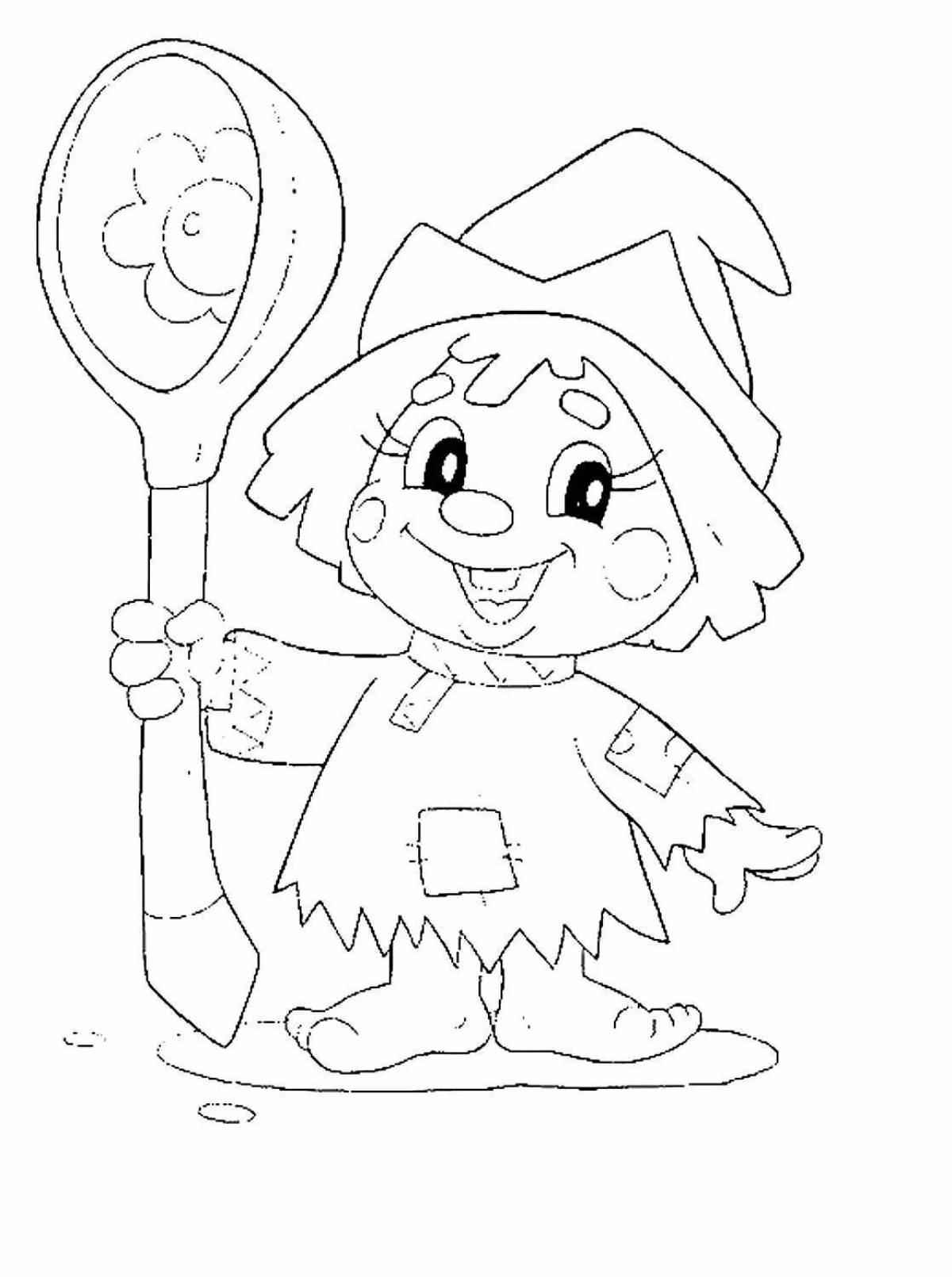 Coloring page charming brownie nafanya