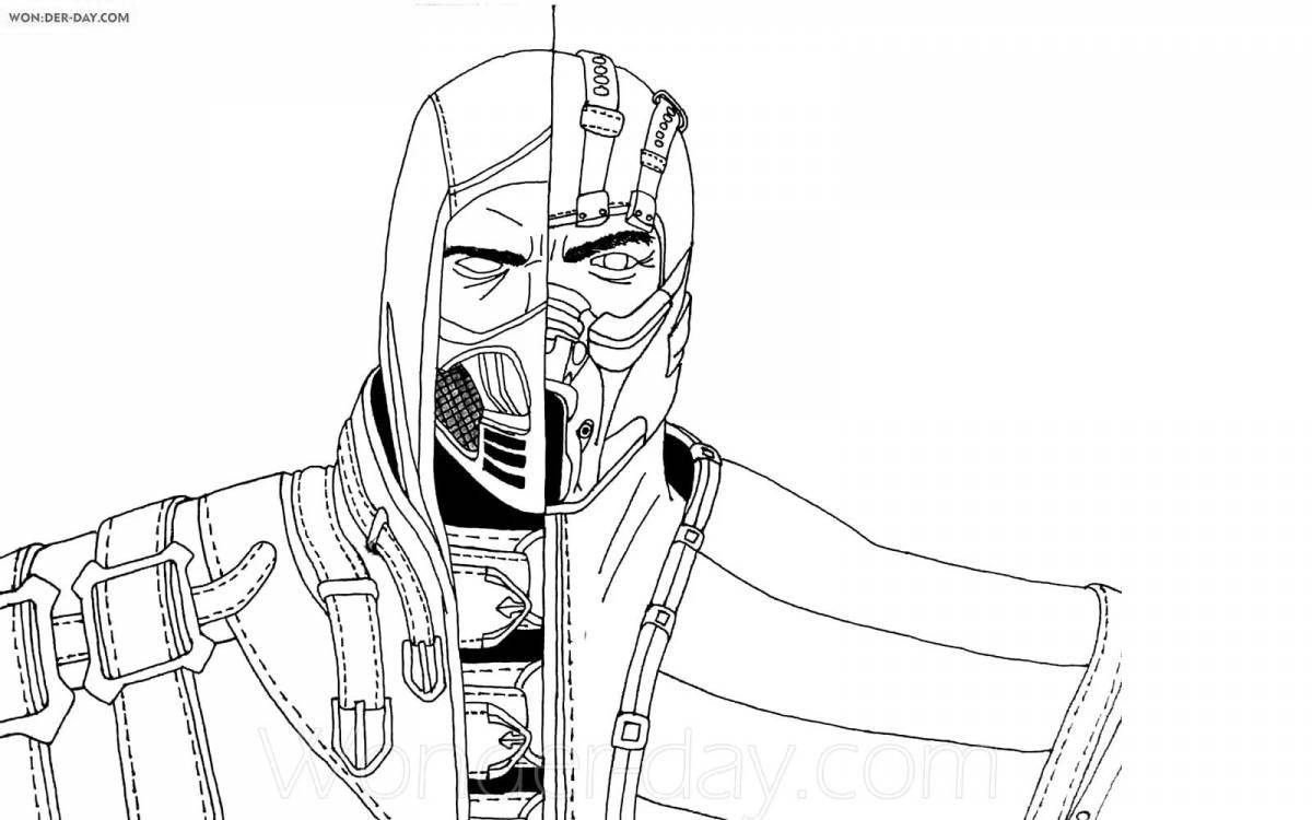 Dazzling scorpion mk11 coloring page