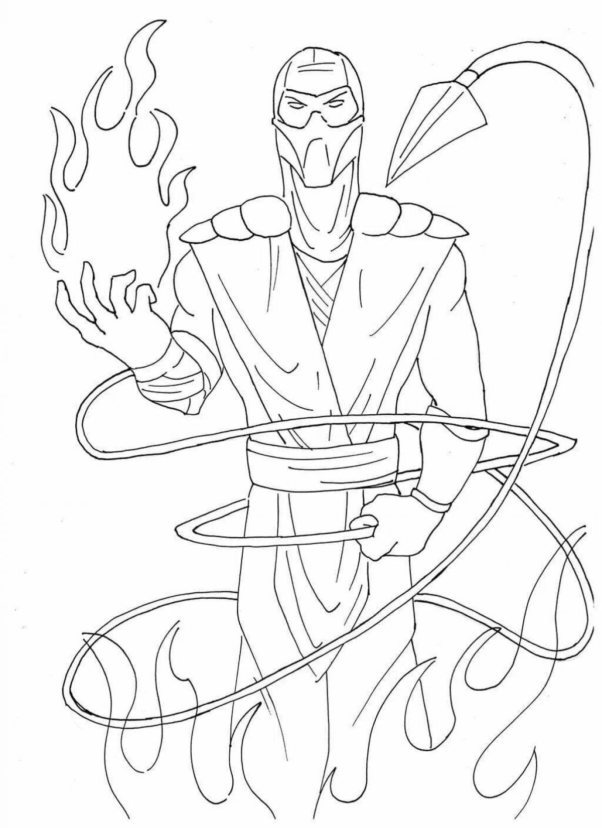 Coloring bright scorpion mk11