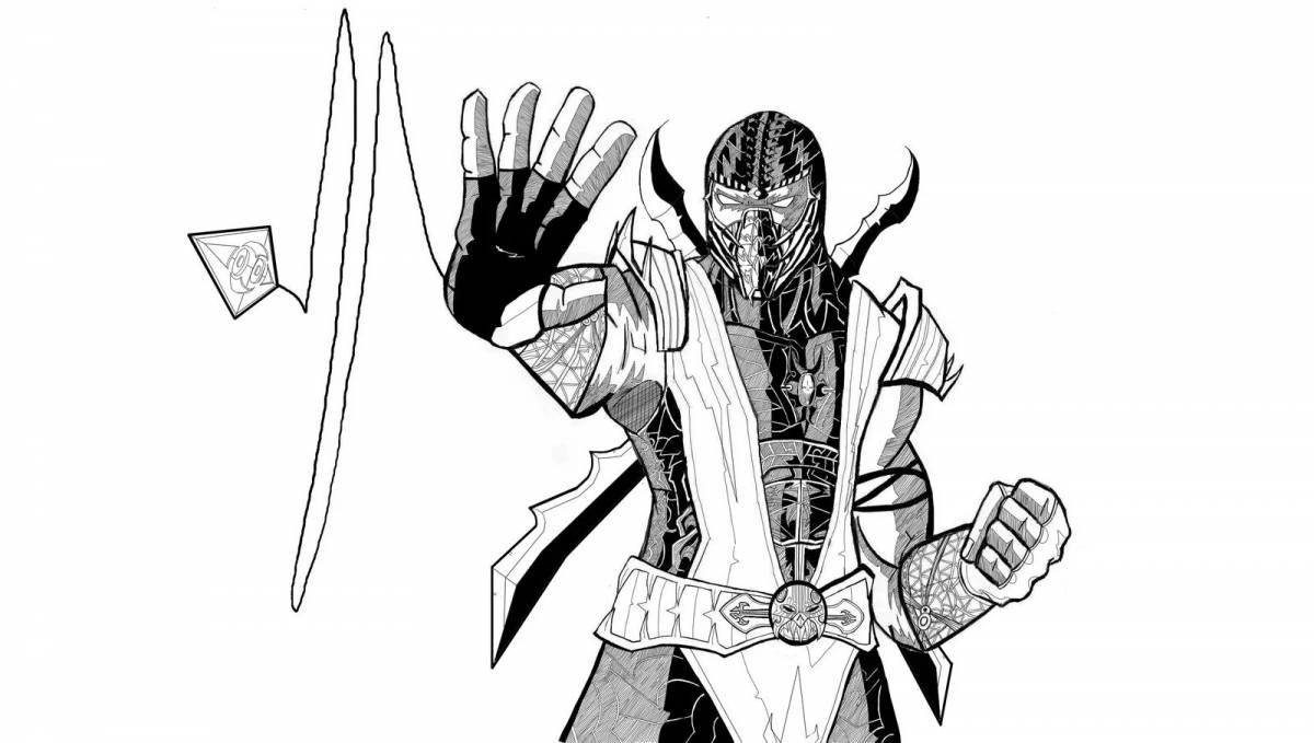 Great scorpion mk11 coloring page