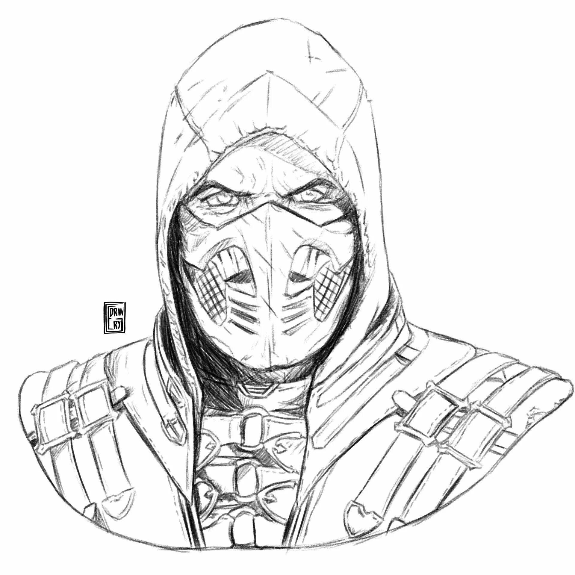 Bright mk11 scorpion coloring book