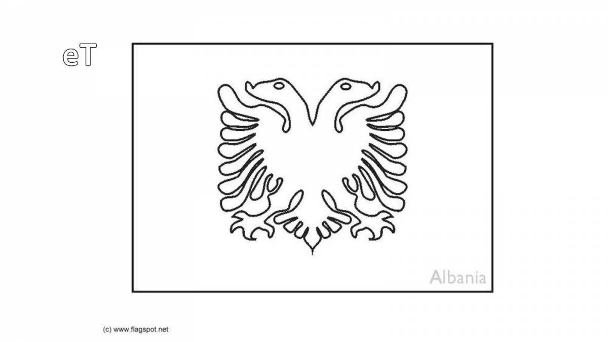 Раскраска яркий герб германии