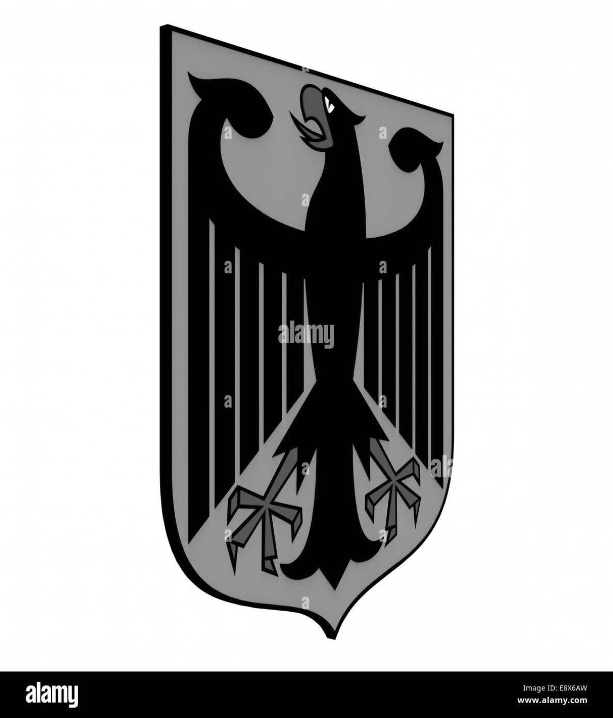 Great coat of arms of germany coloring page