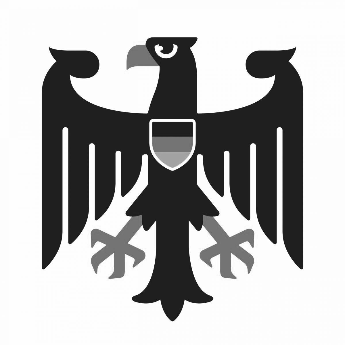 Раскраска великолепный герб германии
