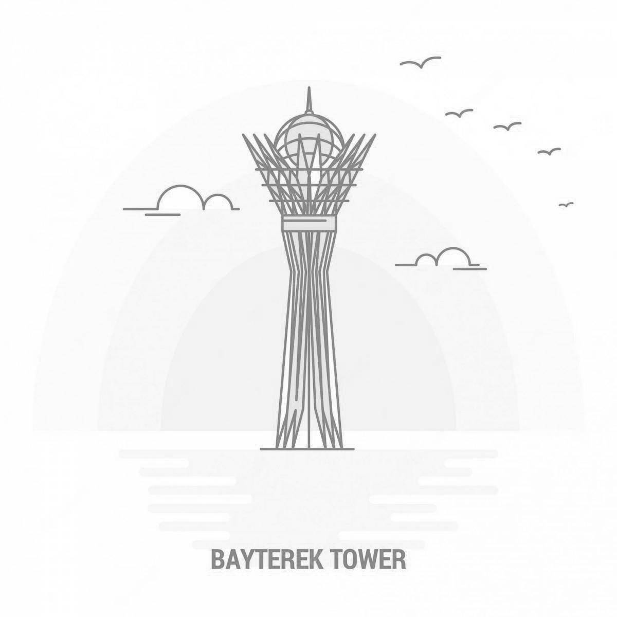 Photo Impressive bayterek sureti coloring book
