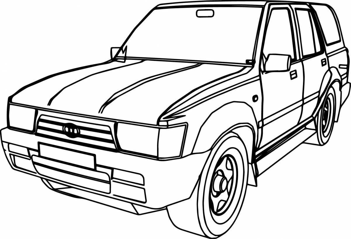 Toyota 4runner marvelous coloring