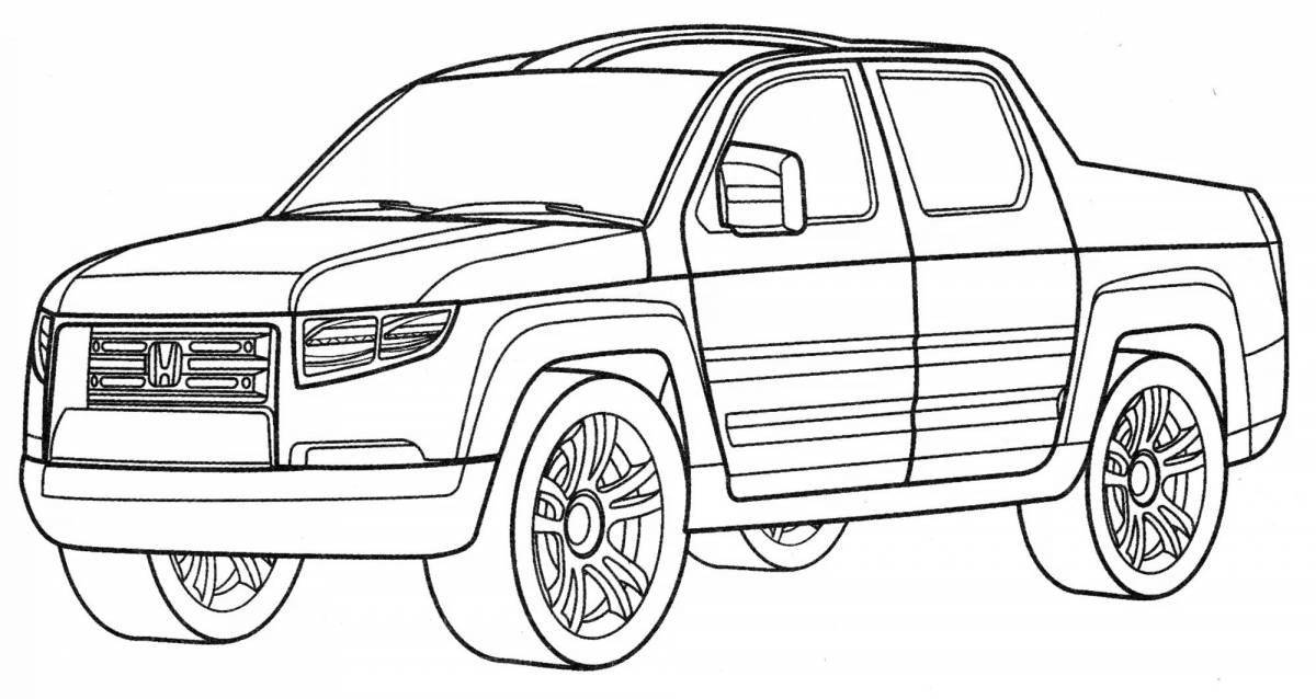 Раскраска мерцающая toyota 4runner