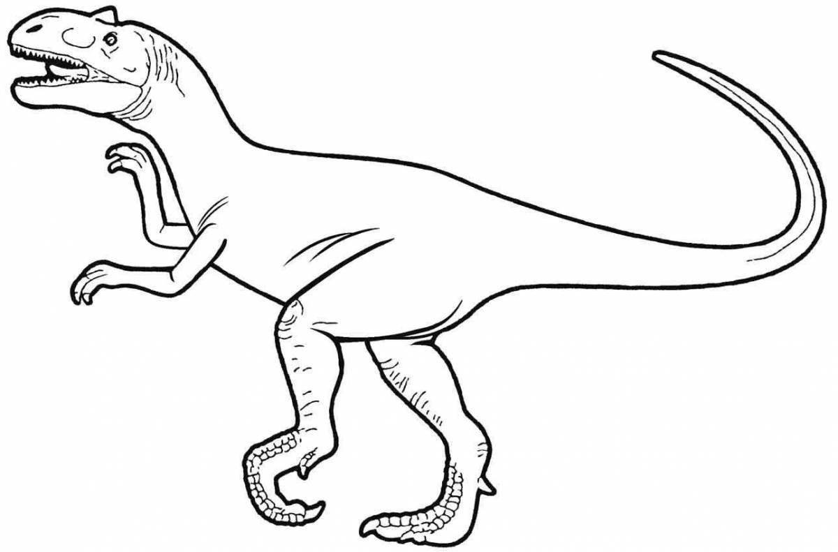 Tarbosaurus truck fun coloring