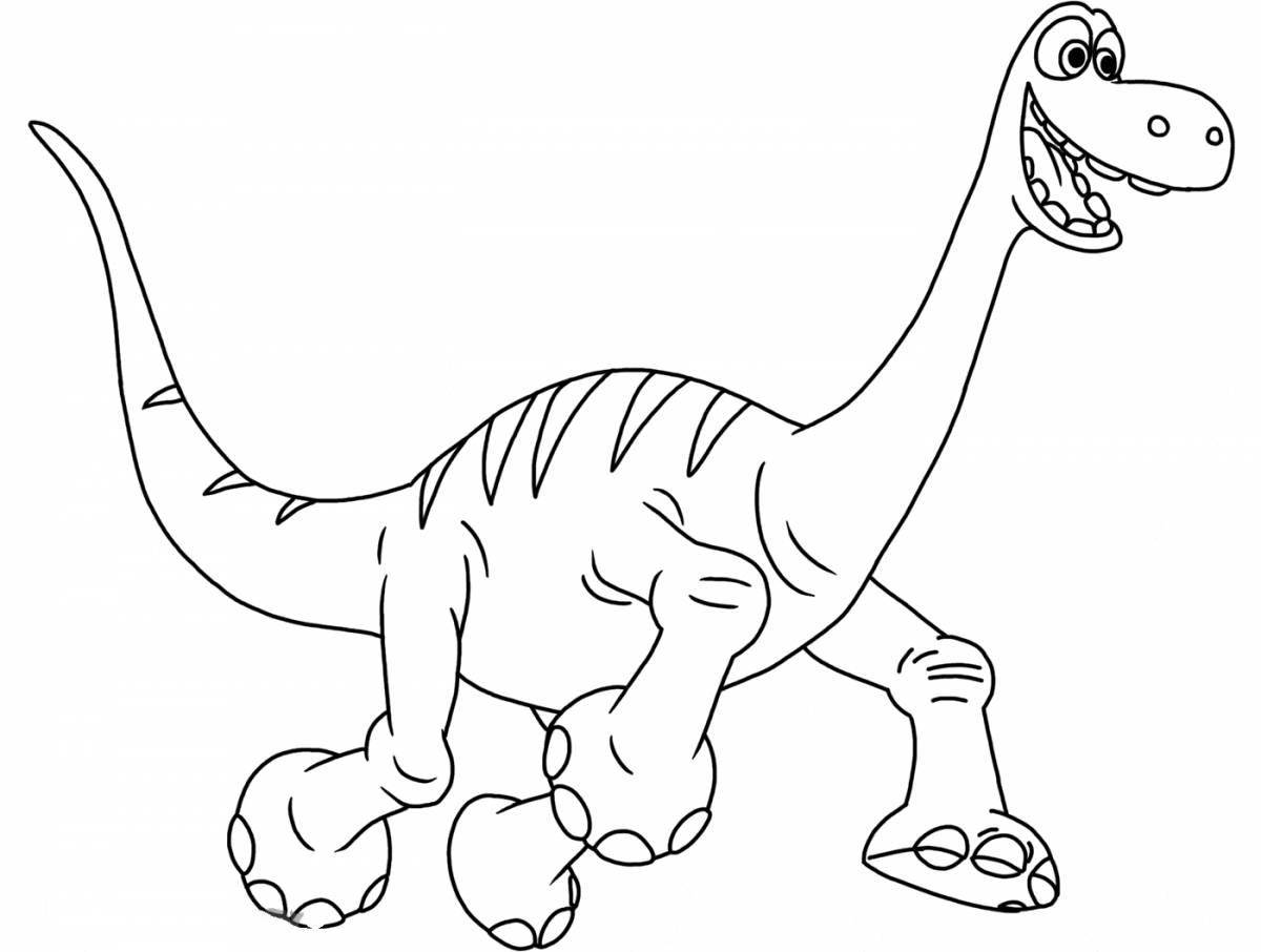 Tarbosaurus truck coloring page