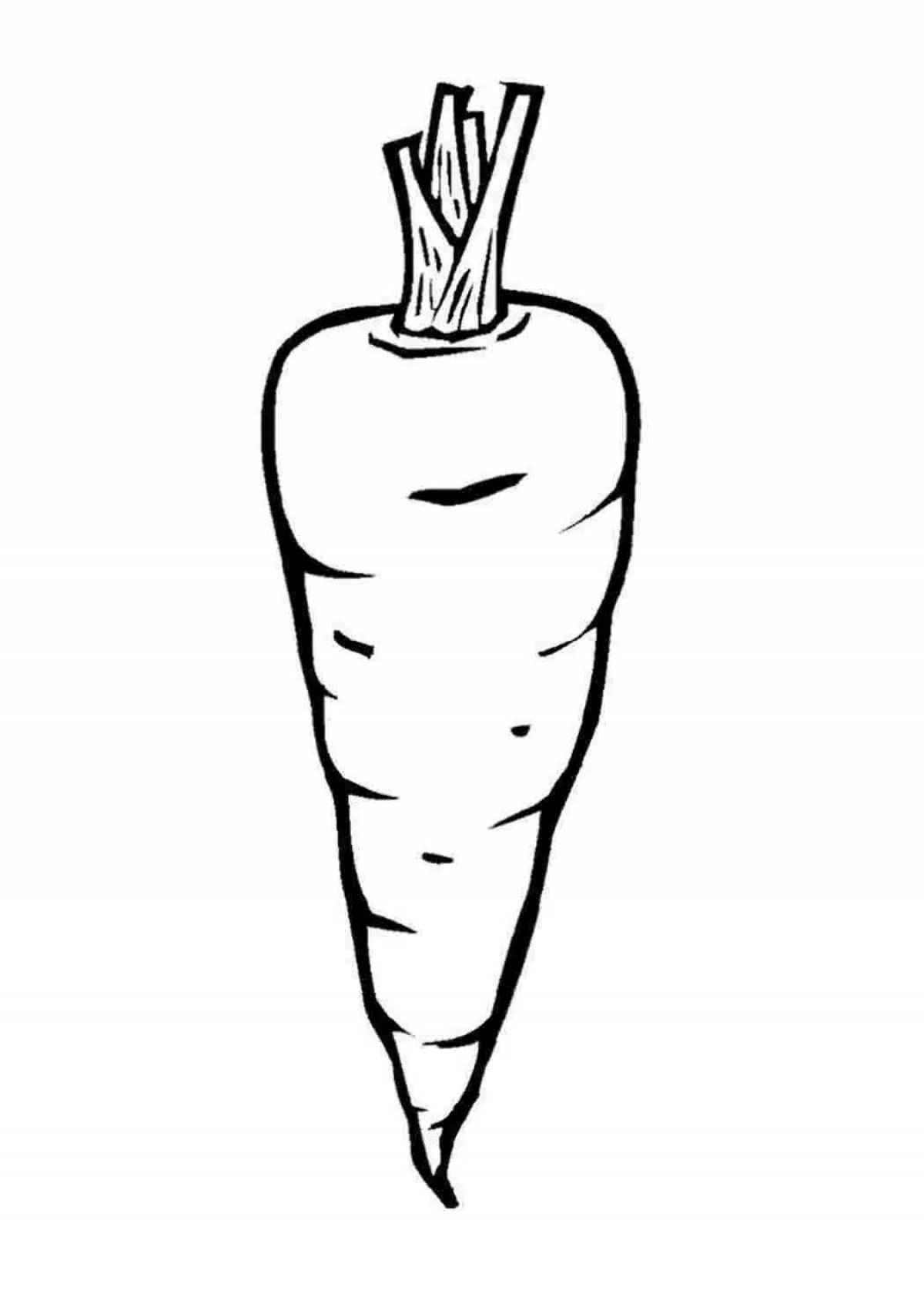 Carrot pattern coloring page