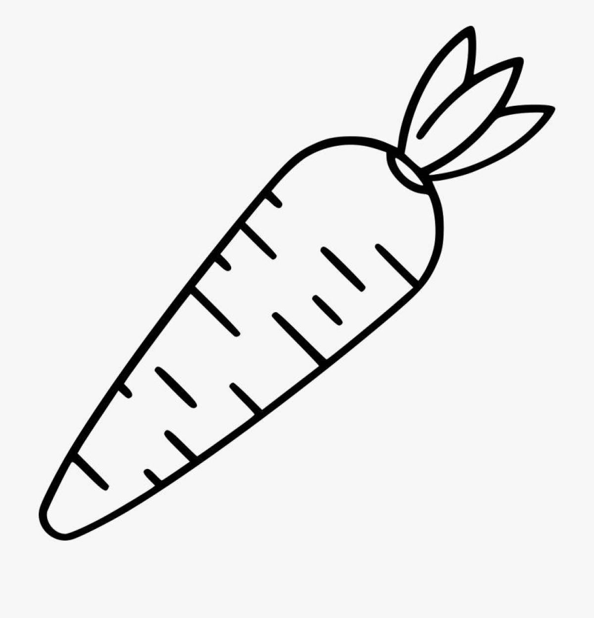 Intriguing carrot coloring book