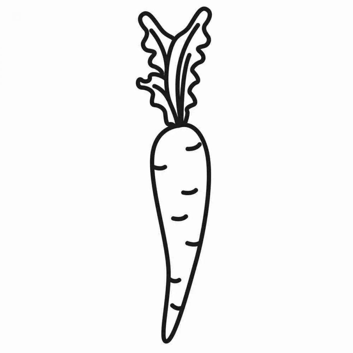 Coloring page gorgeous carrot pattern