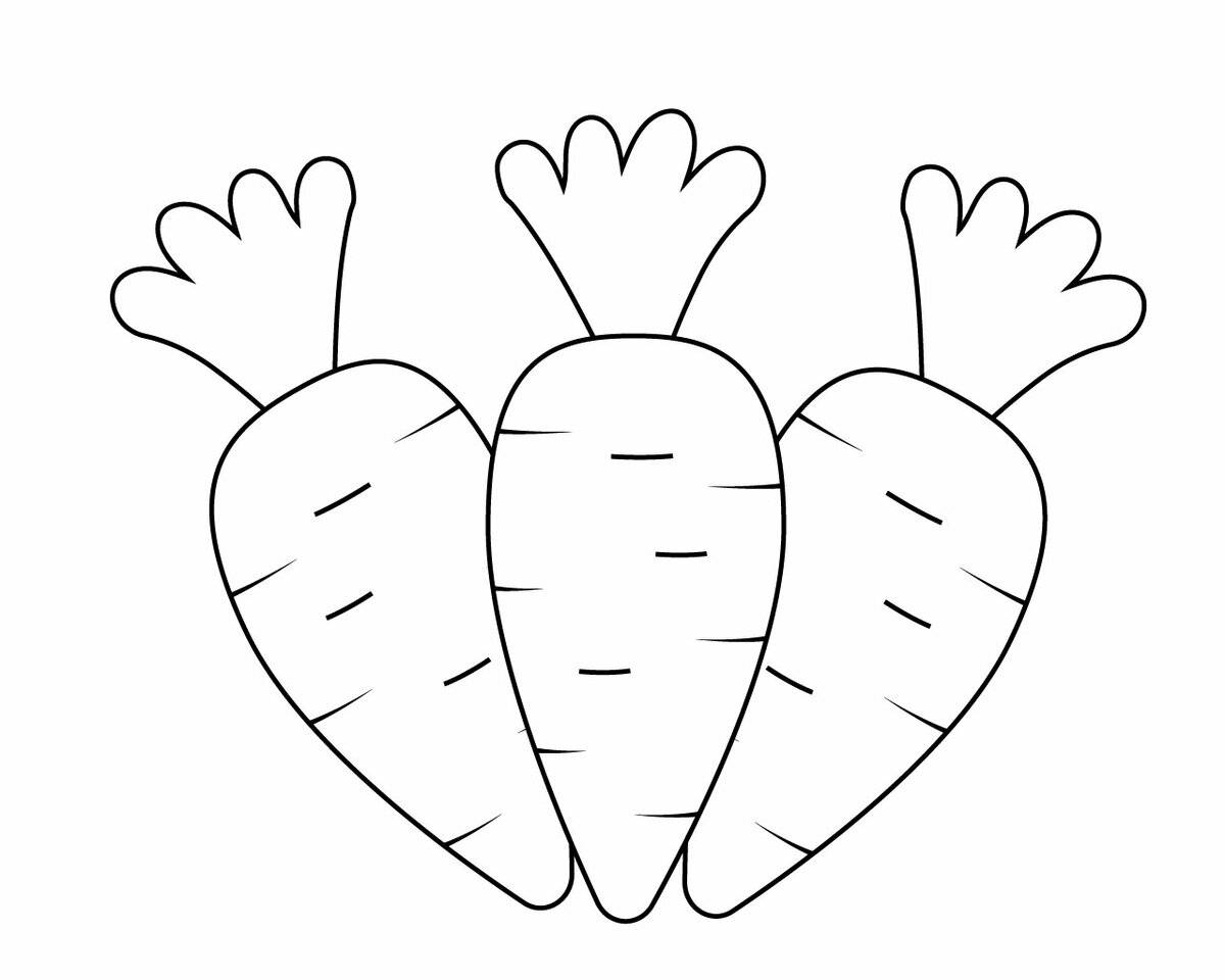 Coloring page gorgeous carrot pattern