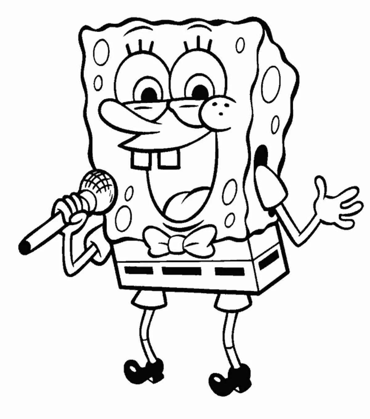 Fun coloring spongebob