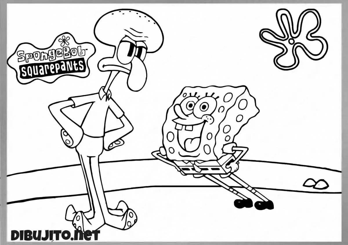 Charming spongebob coloring book