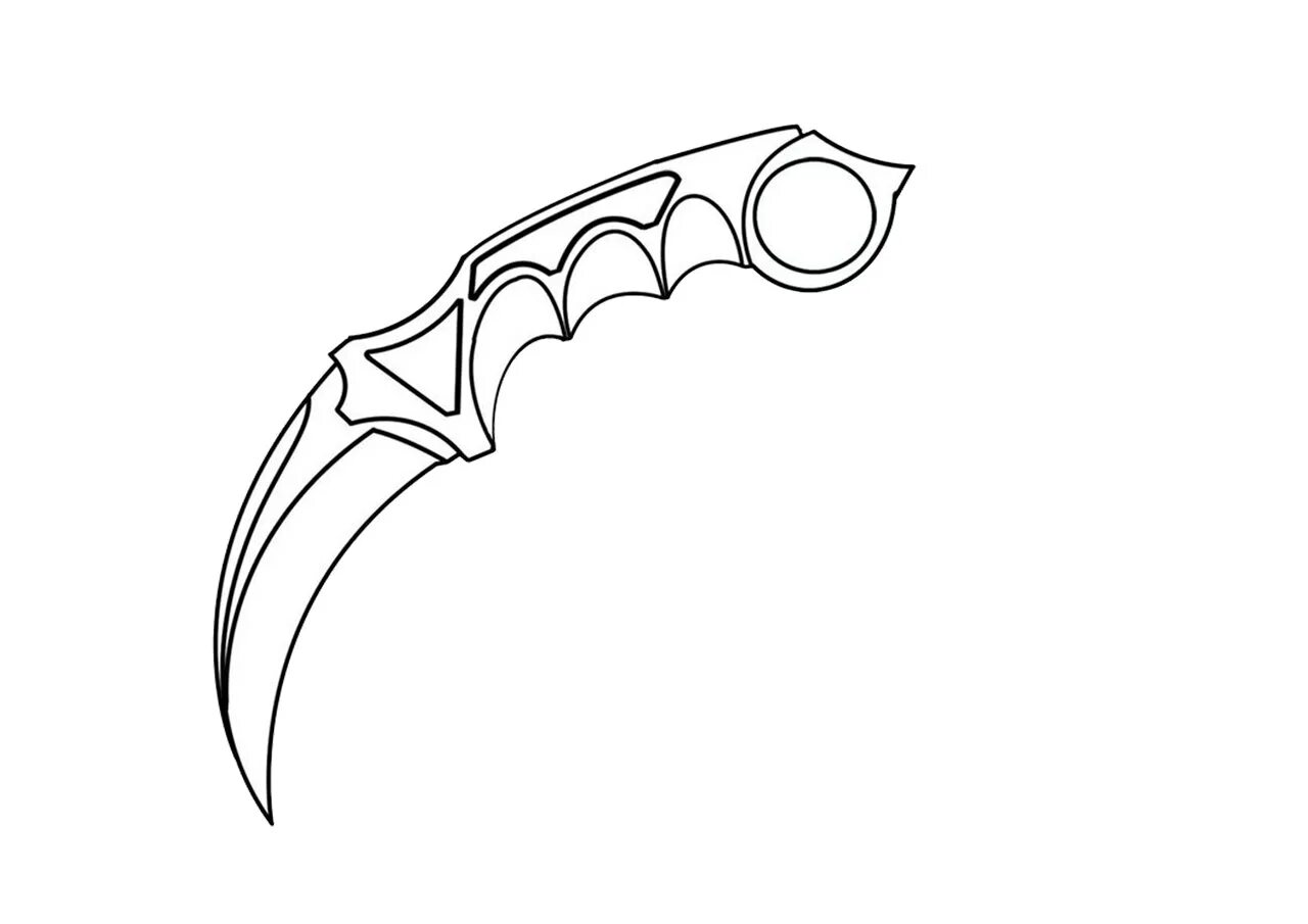 Coloring witty karambit