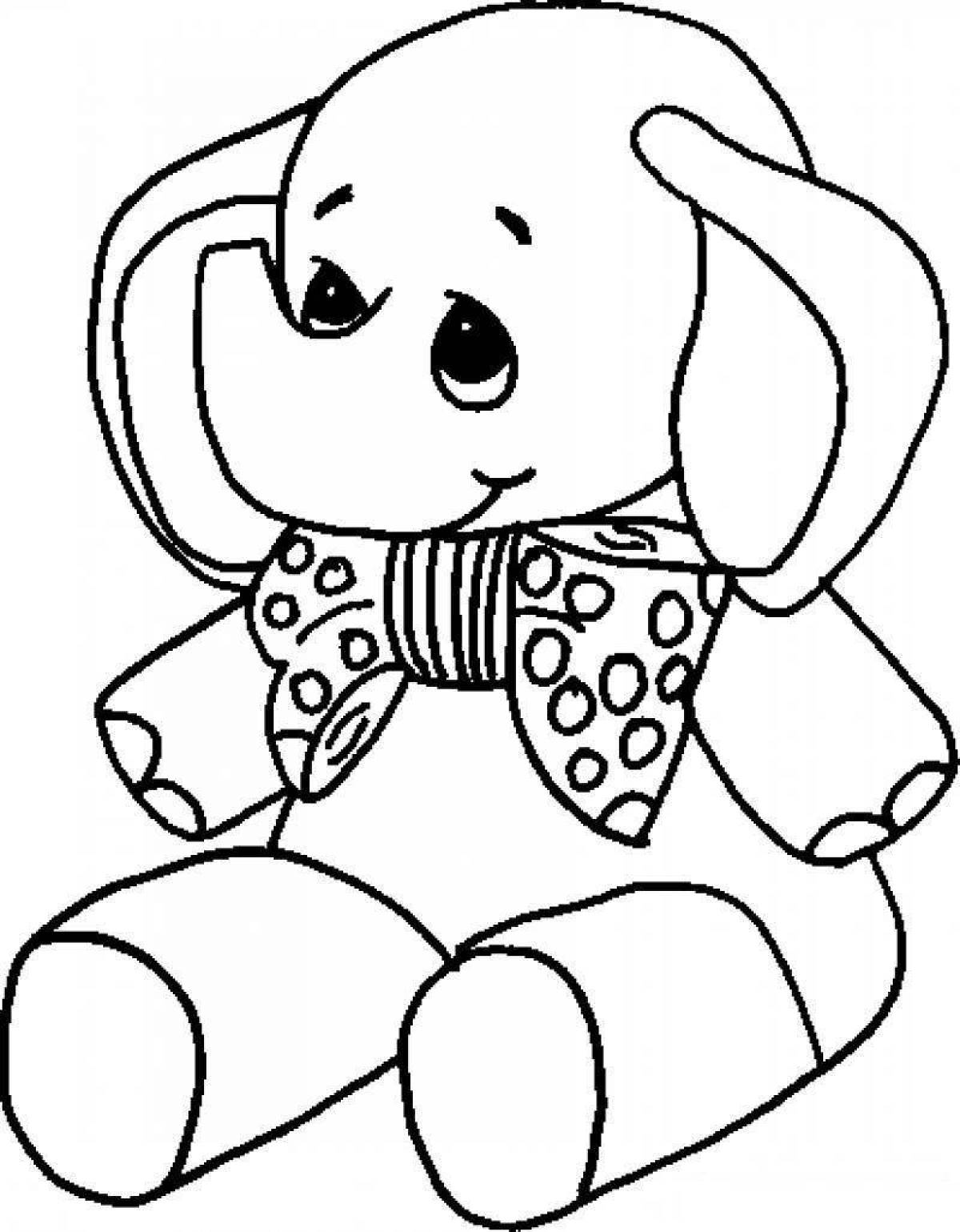 Awesome toy coloring page