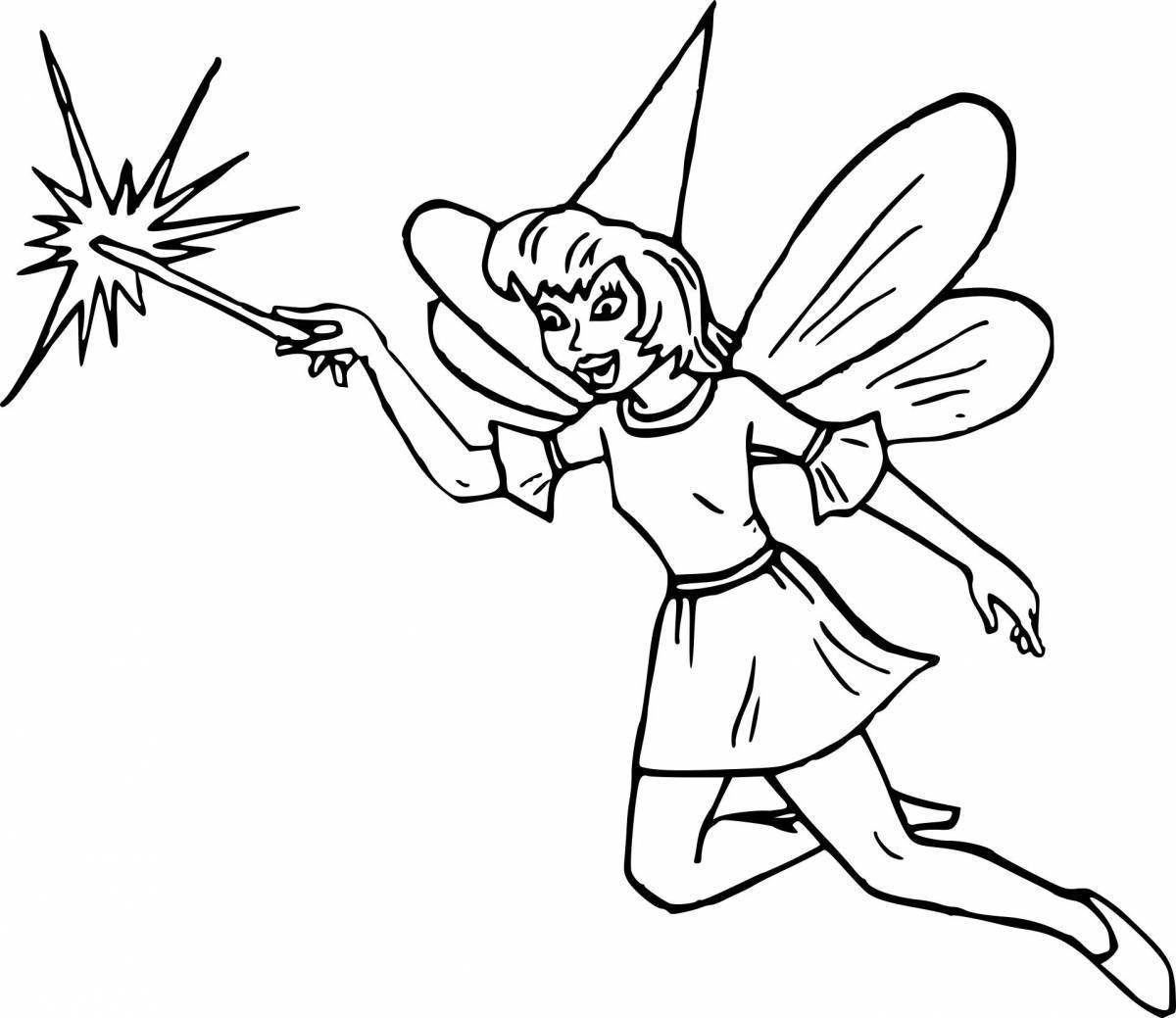 Fairytale coloring book magic for kids