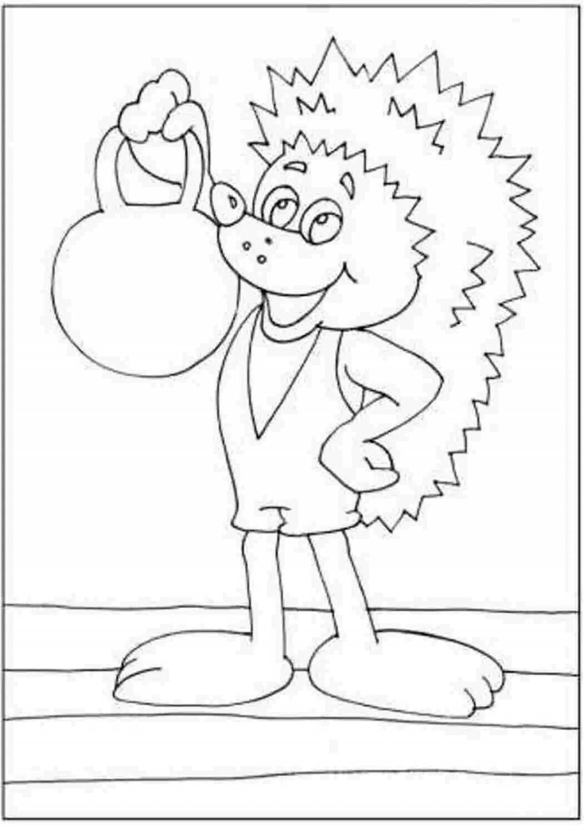 Shining Health coloring page