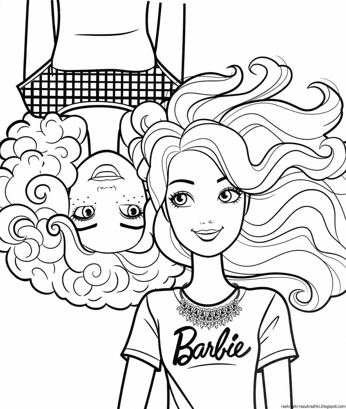 Cute coloring pages for girls, girlfriends
