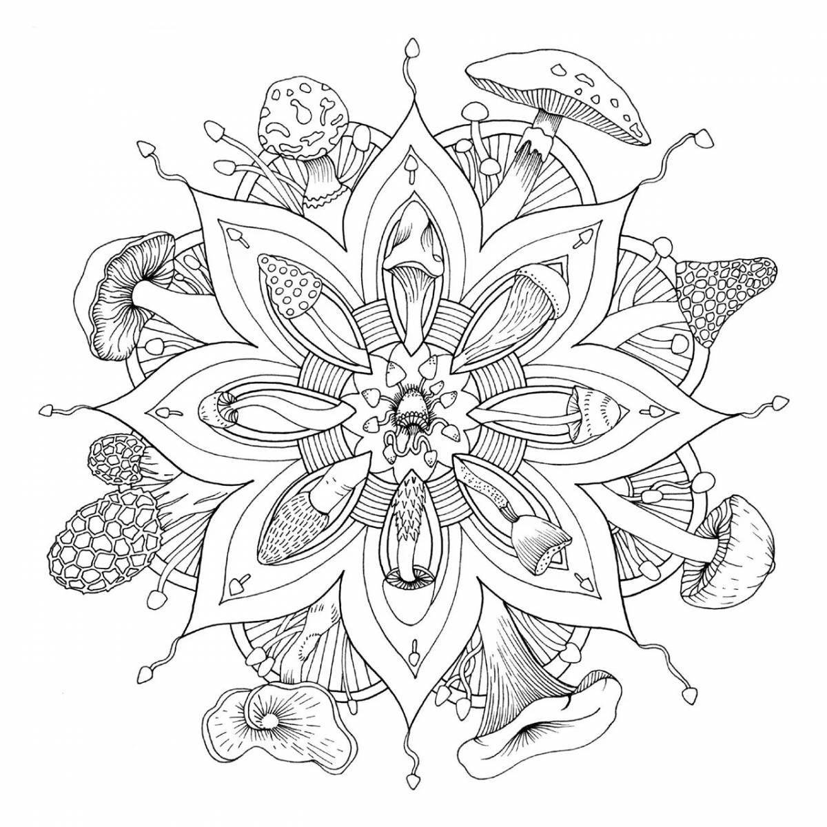 Fun anti-stress coloring book for markers