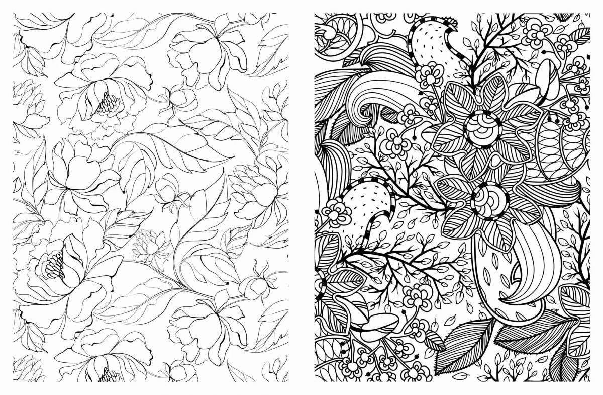 Adorable anti-stress coloring book for markers
