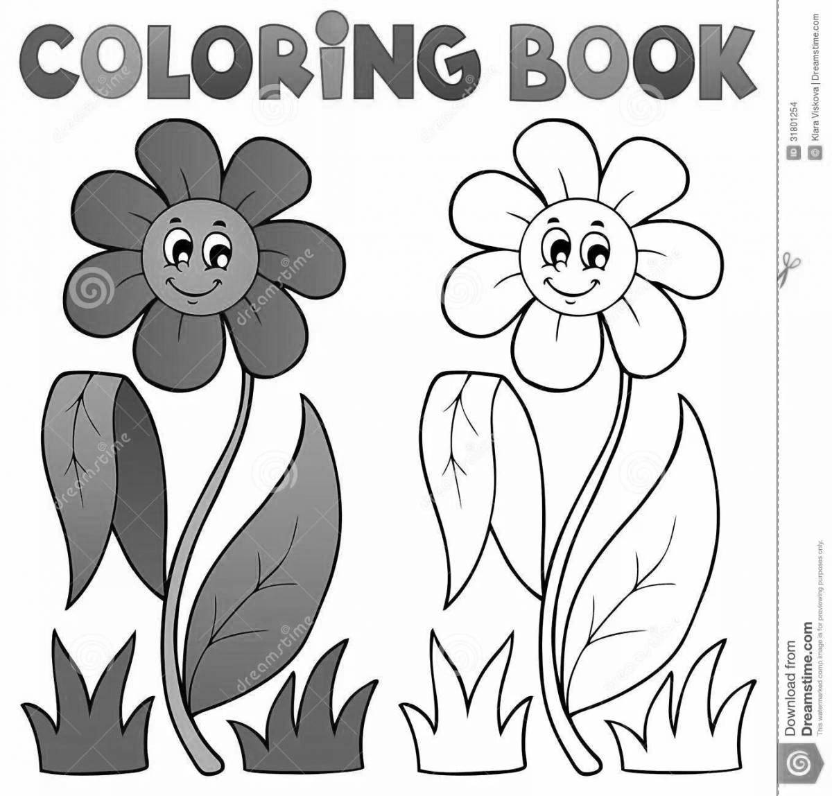 Shining coloring book with clues