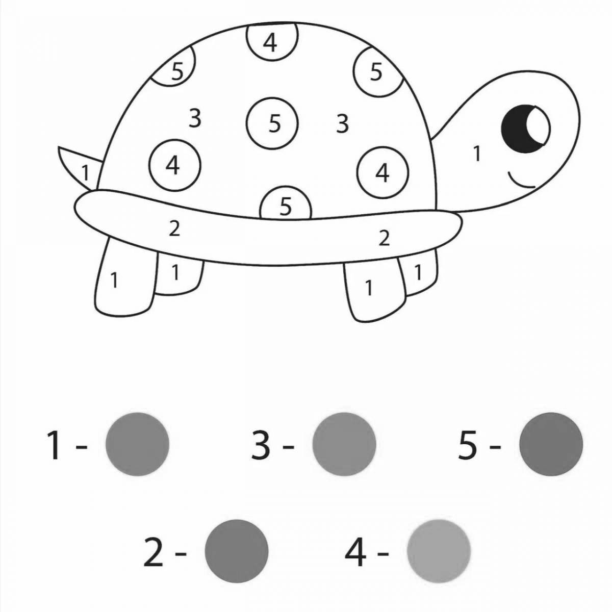 Цветодинамическая раскраска с подсказками