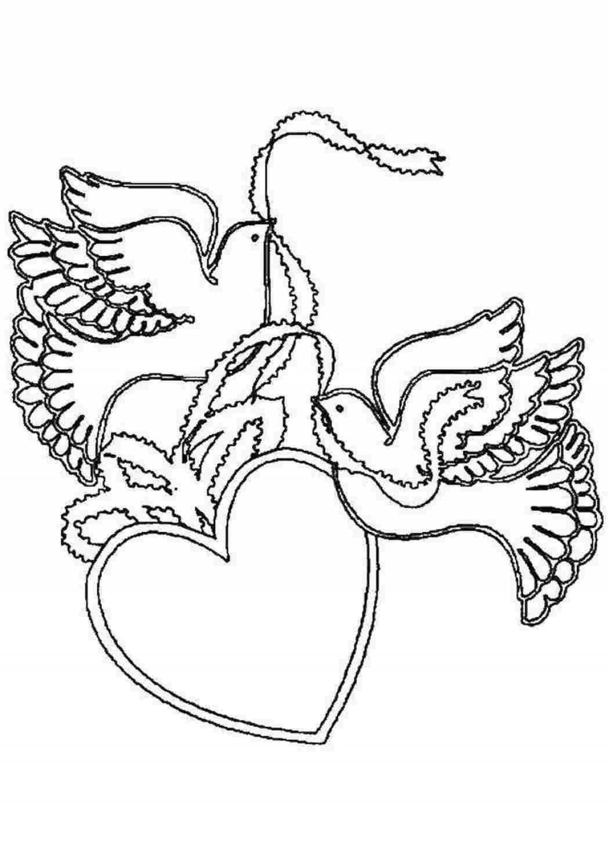 Photo Elegant wedding anniversary coloring book