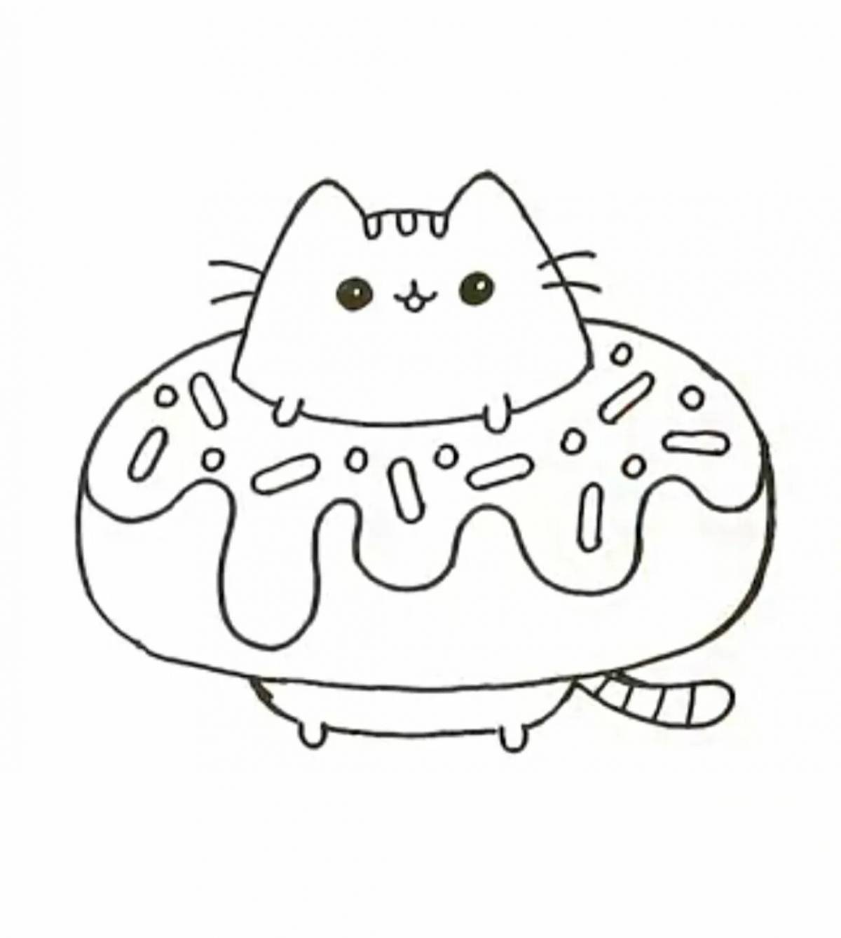 Кот с едой #11