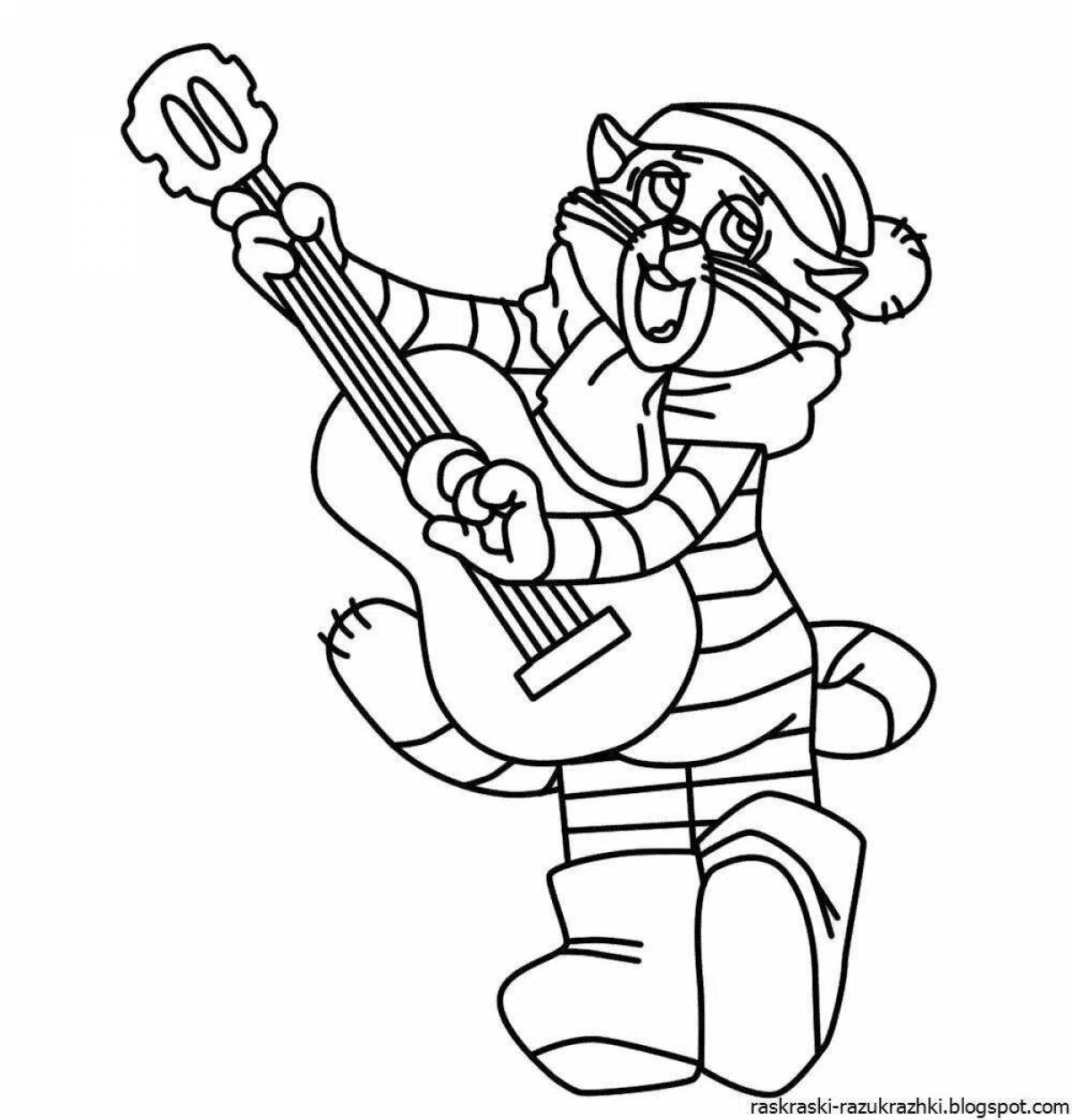 Glitter sailor skin coloring page for toddlers