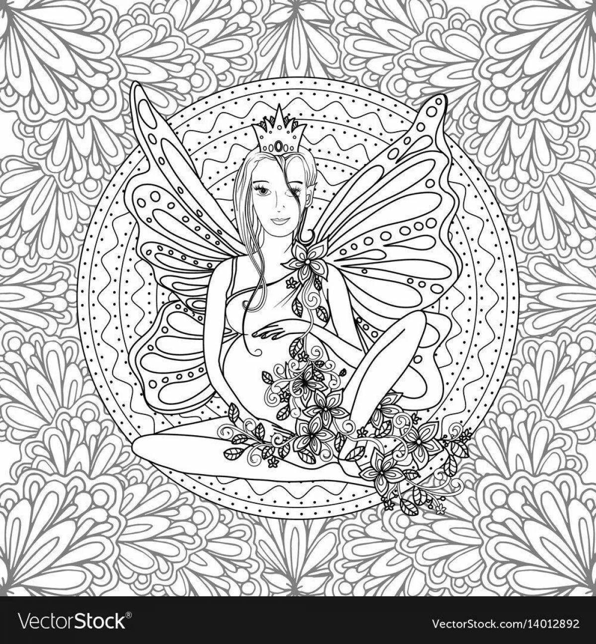 Glowing Pregnancy Coloring Page