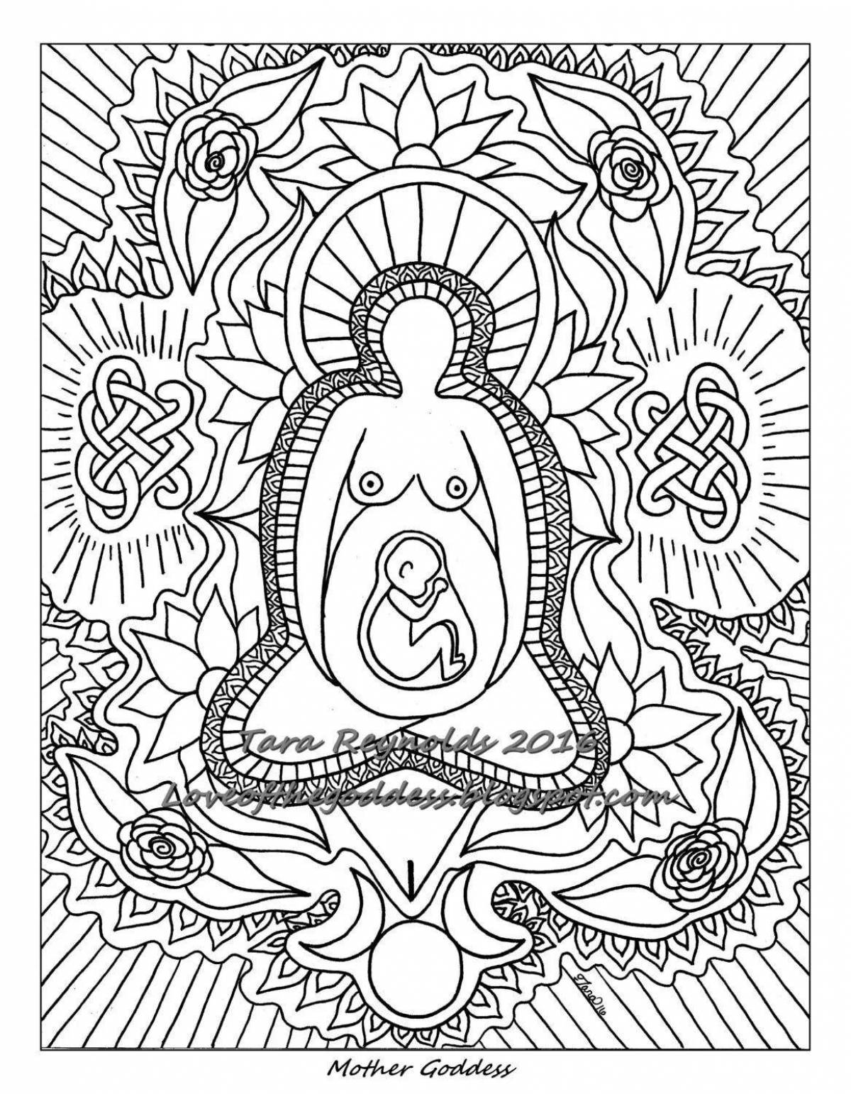 Fun coloring book for pregnant women