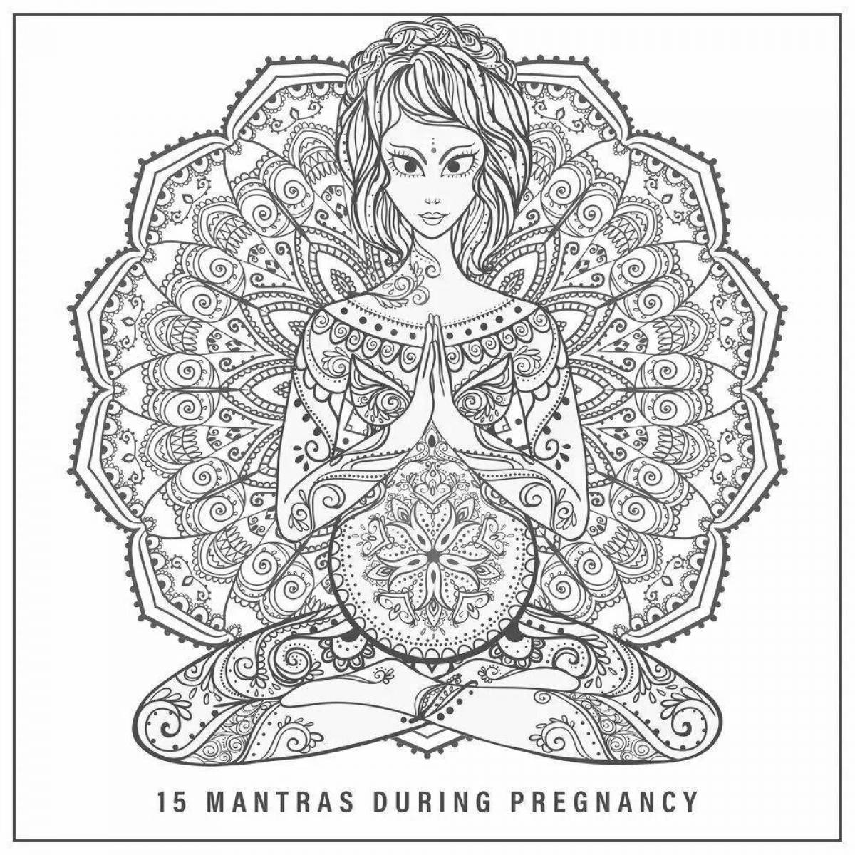 Beautiful pregnancy coloring book