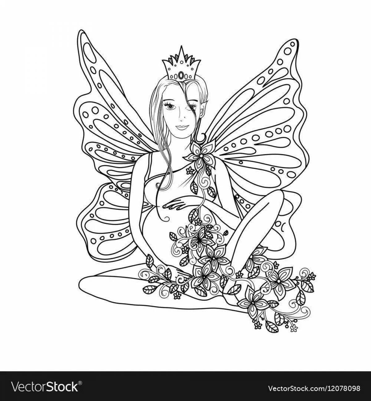 Violent pregnancy coloring page art