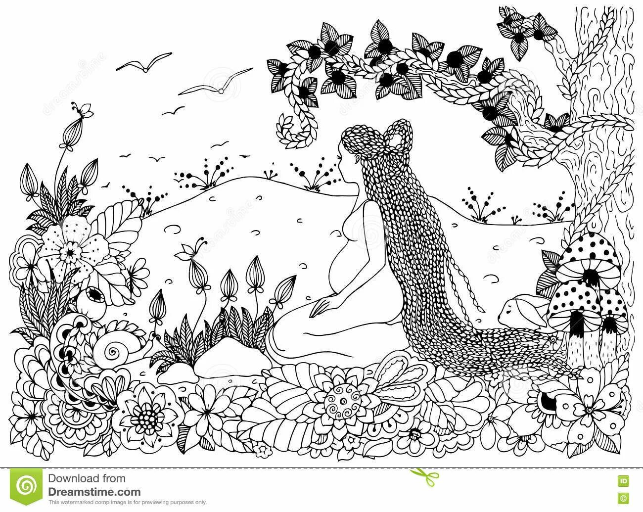 Glowing maternity coloring book