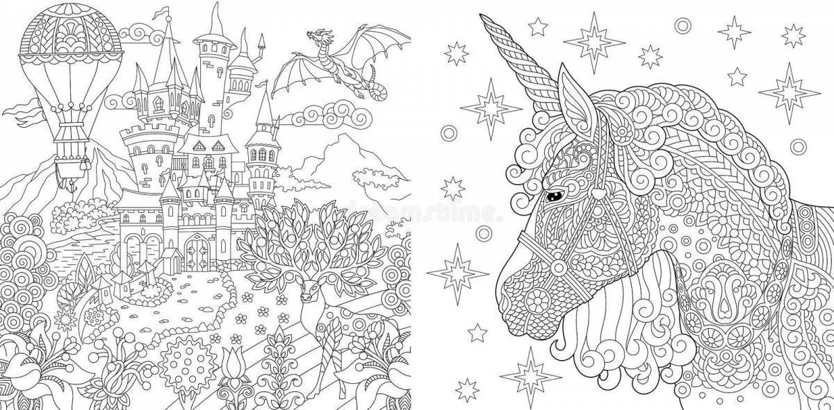 Joyful coloring book for adults