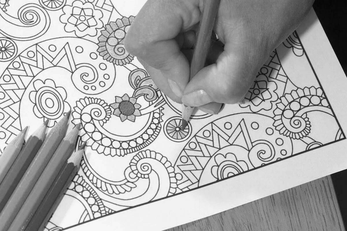 Great adult coloring book