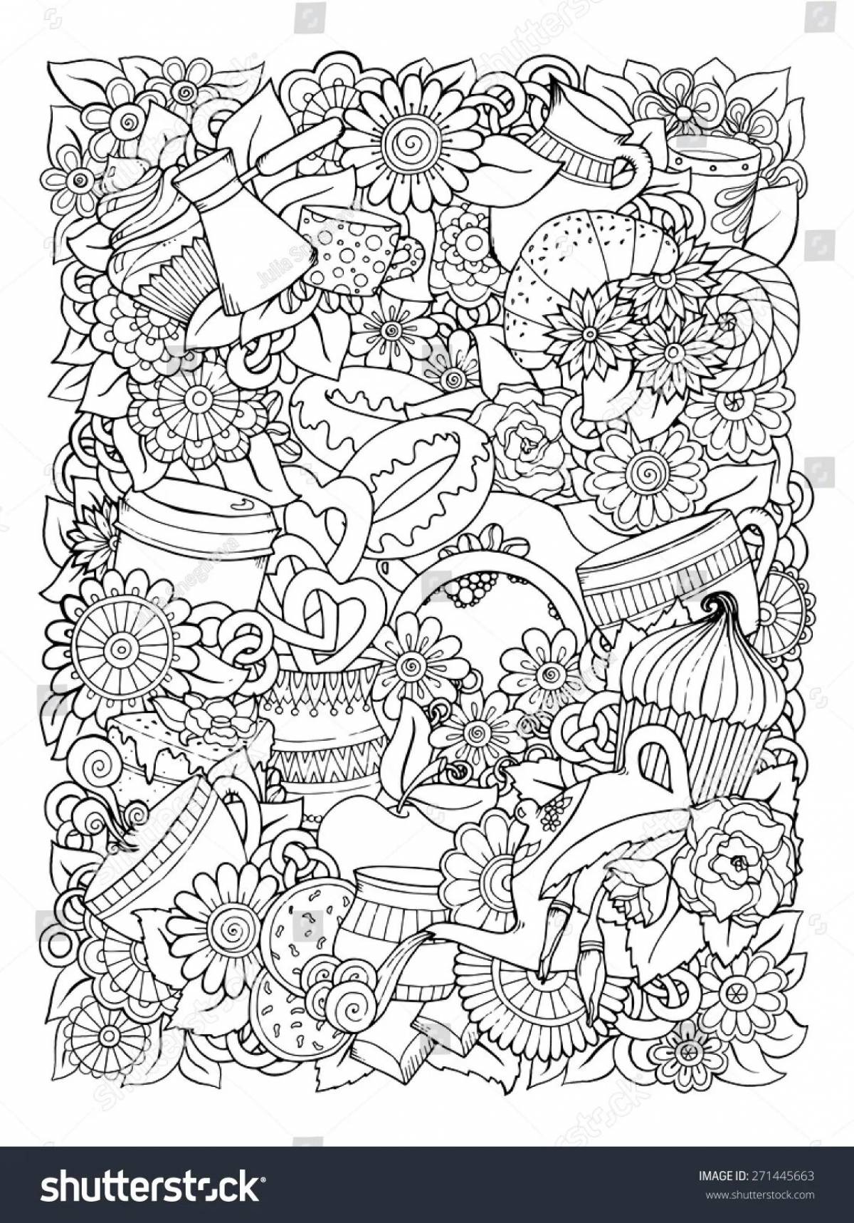 Beautiful coloring book for adults