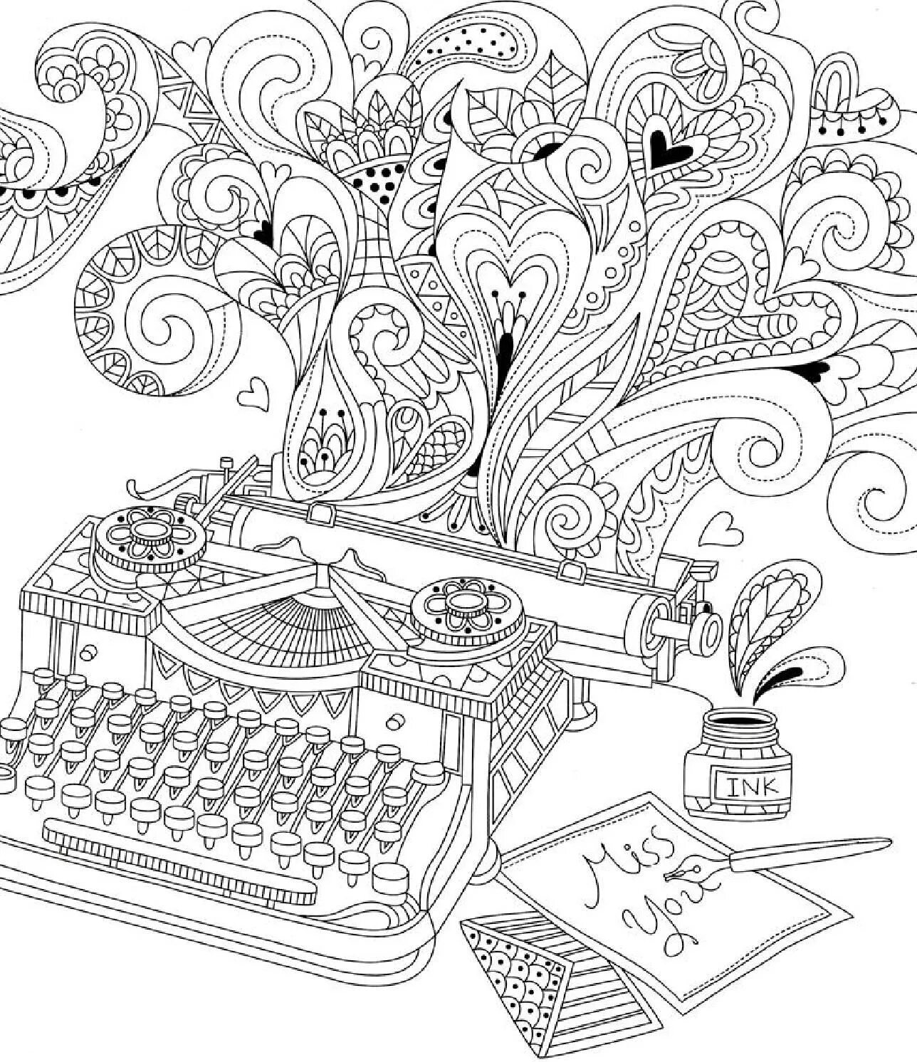 Artful coloring book for adults