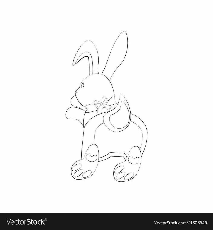 Раскраска аниме кролик