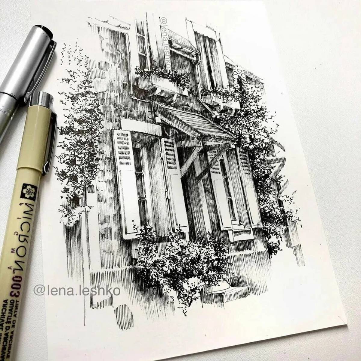 зарисовки архитектуры гелевой ручкой. картины линером. графика карандашом. Phoebe atkey художник. графика линером.