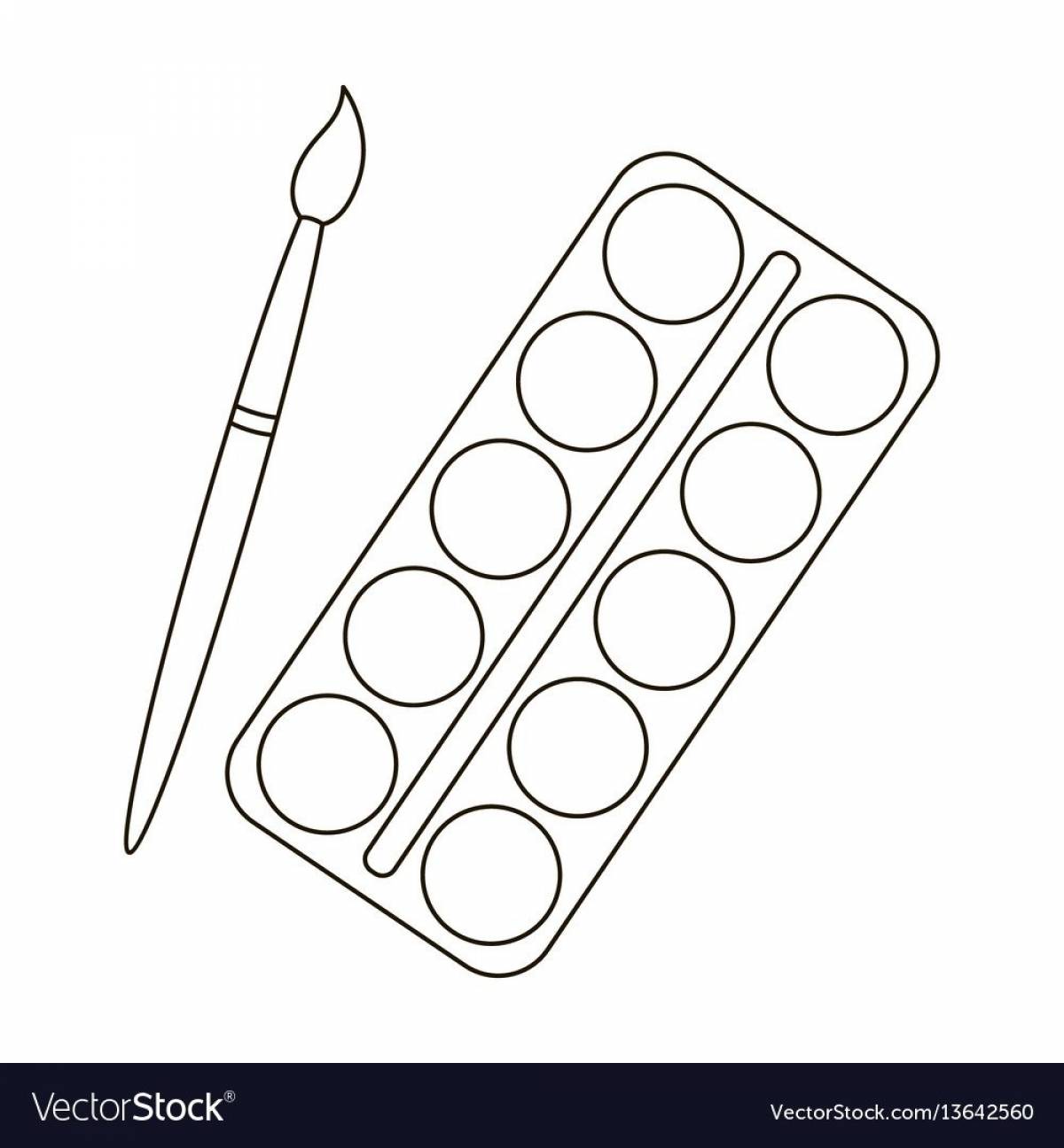 Краски Раскраски +29 фото и картинок, распечатать бесплатно.